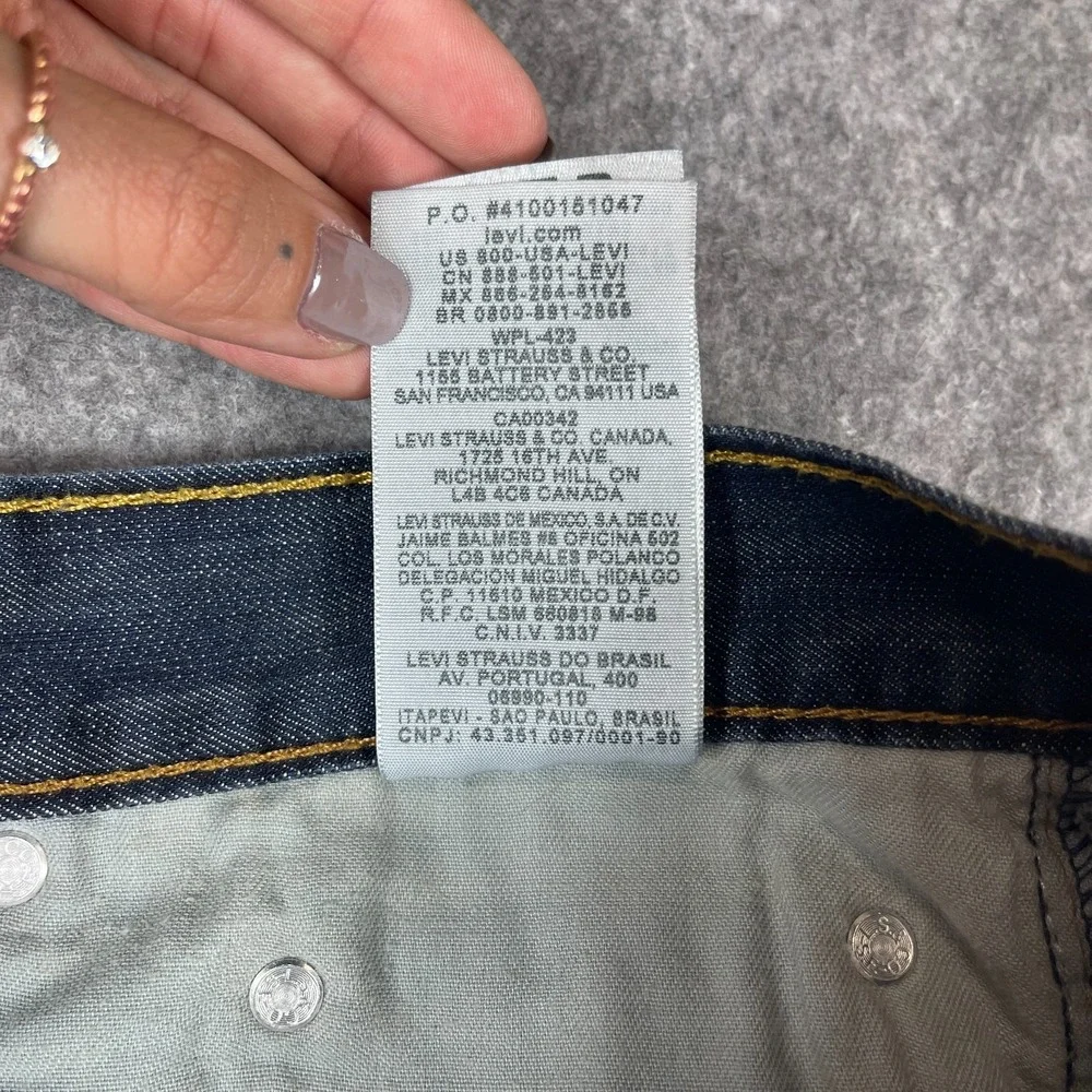 Levi's 514 Jeans Slim Straight Men's 36 x 30 Dark Wash